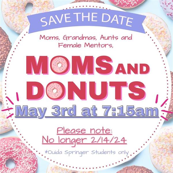  flyer for moms and donuts